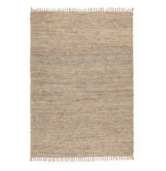 Tapis jute et cuir Cravente